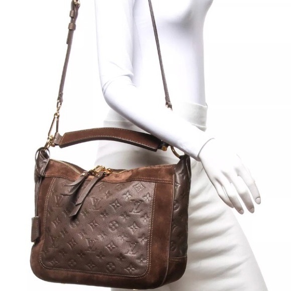 Louis Vuitton Audacieuse Monogram Empreinte Shoulder Bag in brown